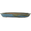 Ovale blauwe bonsaipot van Reiho - 455 x 330 x 53 mm