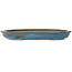 Ovale blauwe bonsaipot van Reiho - 455 x 330 x 53 mm