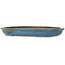 Ovale blauwe bonsaipot van Reiho - 455 x 330 x 53 mm