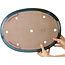 Ovale blauwe bonsaipot van Reiho - 455 x 330 x 53 mm