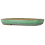 Ovale groene bonsaipot van Yamafusa - 465 x 320 x 58 mm