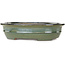 Oval green bonsai pot by Reiho - 380 x 295 x 93 mm