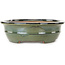 Pot à bonsaï ovale vert de Reiho - 380 x 295 x 93 mm