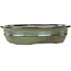 Pot à bonsaï ovale vert de Reiho - 380 x 295 x 93 mm