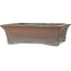 Maceta rectangular sin esmaltar para bonsái de Gyouzan - 450 x 395 x 137 mm