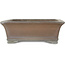 Pot à bonsaï rectangulaire non émaillé de Gyouzan - 450 x 395 x 137 mm