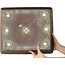 Pot à bonsaï rectangulaire non émaillé de Gyouzan - 450 x 395 x 137 mm