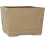 Square unglazed bonsai pot - 285 x 285 x 203 mm