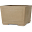 Square unglazed bonsai pot - 285 x 285 x 203 mm