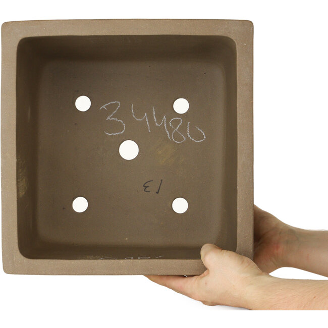Pot à bonsaï carré non émaillé - 285 x 285 x 203 mm