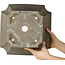 Vierkante ongeglazuurde bonsaipot - 335 x 335 x 205 mm
