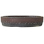 Ronde ongeglazuurde bonsaipot in drumpot-stijl - 455 x 455 x 93 mm