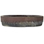 Ronde ongeglazuurde bonsaipot in drumpot-stijl - 455 x 455 x 93 mm