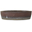 Round unglazed bonsai pot - 395 x 395 x 95 mm