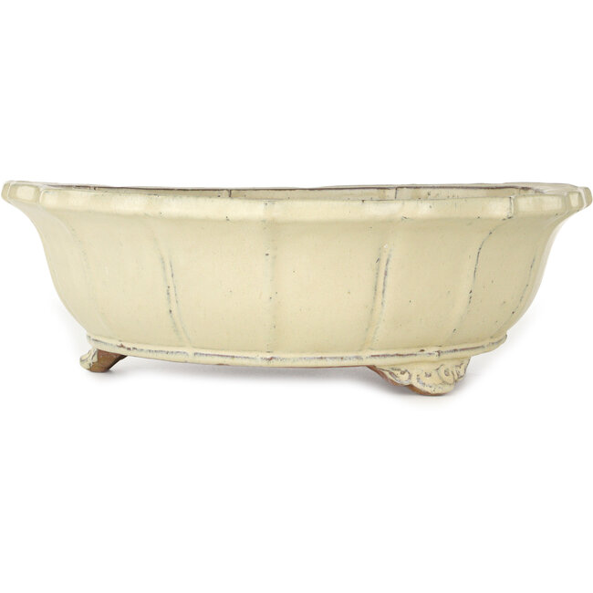 Lotus beige bonsai pot - 440 x 440 x 135 mm