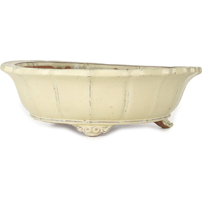 Maceta para bonsái Lotus beige - 440 x 440 x 135 mm