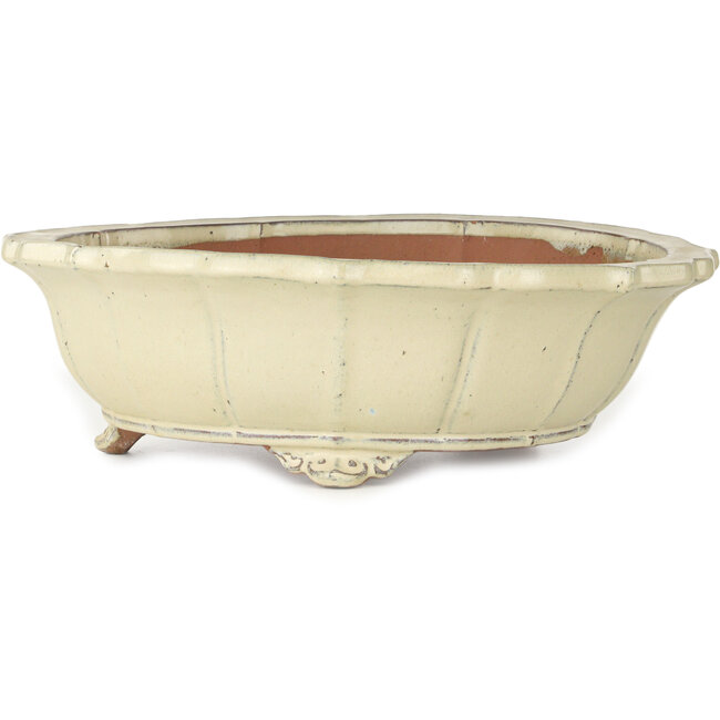 Lotus beige bonsai pot - 440 x 440 x 135 mm
