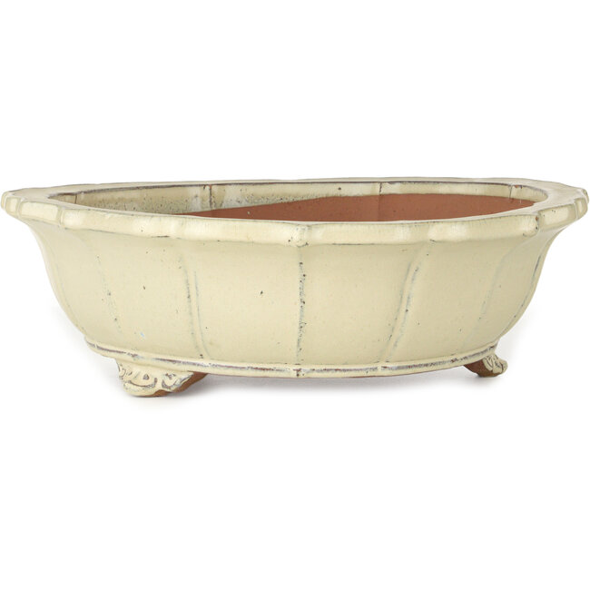 Pot à bonsaï beige Lotus - 440 x 440 x 135 mm