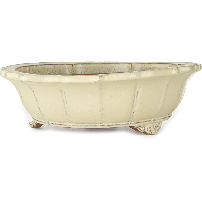 Pot à bonsaï beige Lotus - 440 x 440 x 135 mm