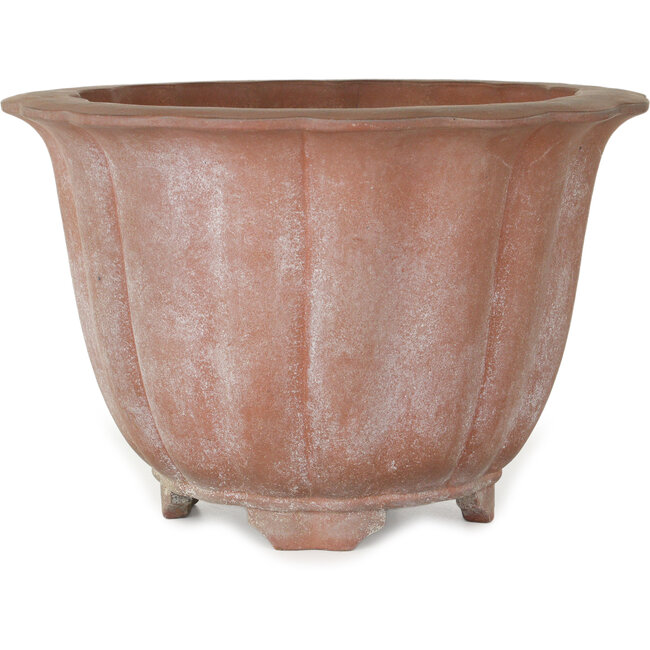 Lotus unglazed bonsai pot - 310 x 310 x 205 mm