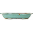 Ovale turquoise bonsaipot - 480 x 375 x 78 mm