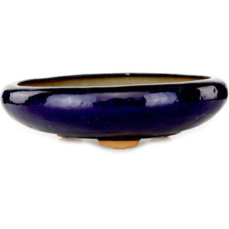 Pot rond bleu foncé de 410 mm du Japon Pot rond bleu foncé de 410 mm du Japon