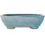 Vaso bonsai ovale blu di Gyouzan - 405 x 333 x 115 mm