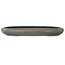 Ovale blauwe bonsaipot van Reiho - 415 x 295 x 45 mm