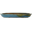 Ovale blauwe bonsaipot van Reiho - 455 x 330 x 53 mm