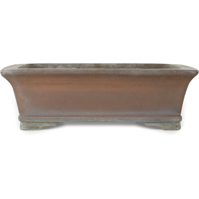 Maceta rectangular sin esmaltar para bonsái de Gyouzan - 450 x 395 x 137 mm