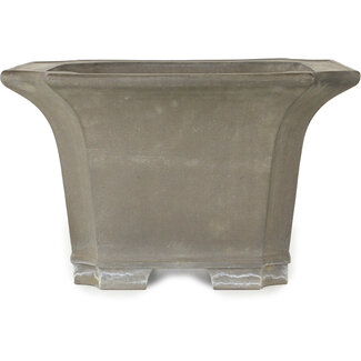 Vaso quadrato non smaltato da 335 mm dal Giappone