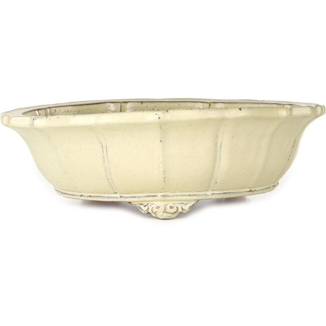 Lotus beige bonsai pot - 440 x 440 x 135 mm