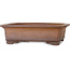 Rectangular unglazed bonsai pot by Gyouzan - 430 x 385 x 125 mm