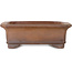 Rectangular unglazed bonsai pot by Gyouzan - 430 x 385 x 125 mm