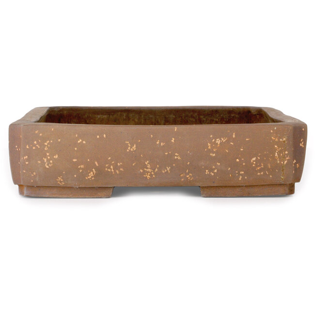 Pot à bonsaï rectangulaire non émaillé par Heian Kosen - 460 x 320 x 78 mm