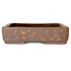 Rechteckiger, unglasierter Bonsaitopf von Heian Kosen – 460 x 320 x 78 mm