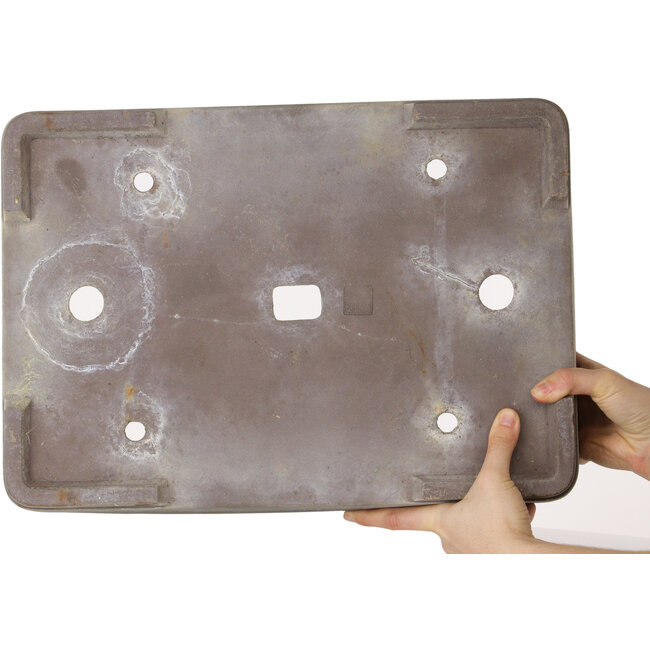 Rechthoekige ongeglazuurde bonsaipot - 445 x 310 x 95 mm