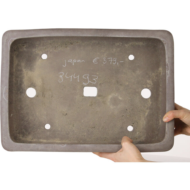 Maceta rectangular para bonsái sin esmaltar - 445 x 310 x 95 mm