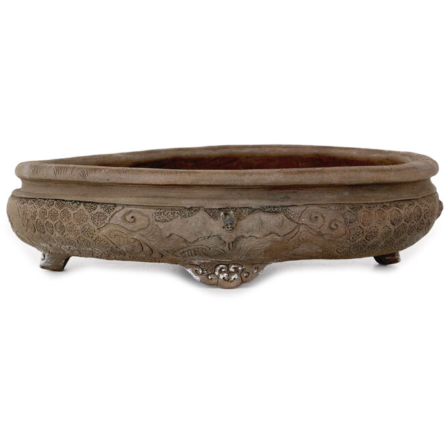 Vaso bonsai ovale non smaltato di Tani Ranzan - 235 x 195 x 60 mm