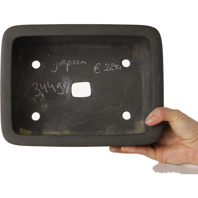 Pot à bonsaï rectangulaire non émaillé - 250 x 190 x 105 mm