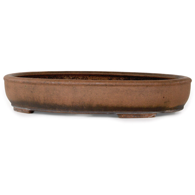 Ovale ongeglazuurde bonsaipot van Nakawatari - 415 x 333 x 75 mm