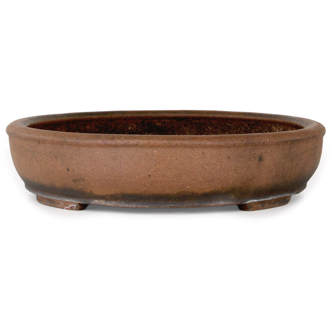 Vaso bonsai ovale non smaltato di Nakawatari - 415 x 333 x 75 mm