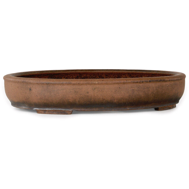 Vaso bonsai ovale non smaltato di Nakawatari - 415 x 333 x 75 mm