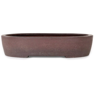  Yamaaki 337 mm  unglazed bonsai pot by Yamaaki, Tokoname, Japan