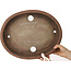 Pot à bonsaï ovale non émaillé de Nakawatari - 415 x 333 x 75 mm
