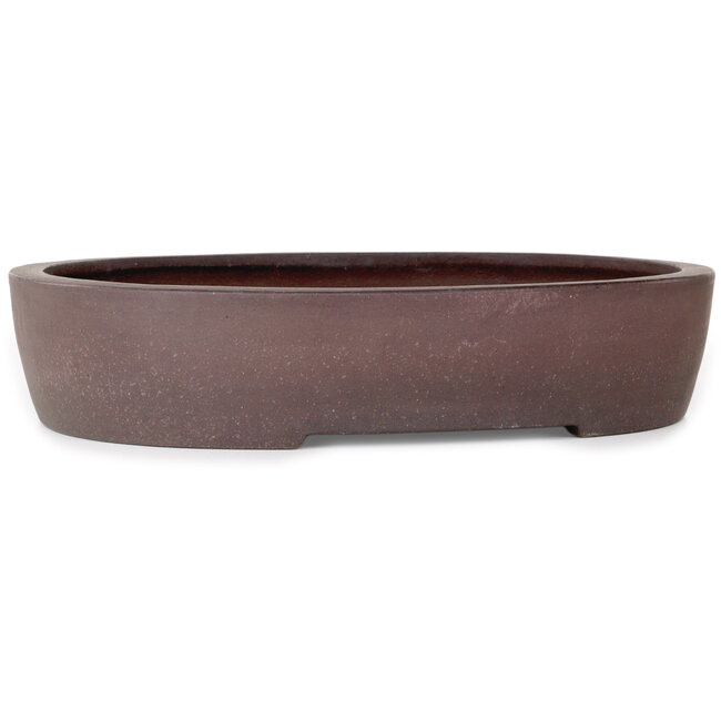 Vaso bonsai ovale non smaltato di Yamaaki - 337 x 280 x 70 mm