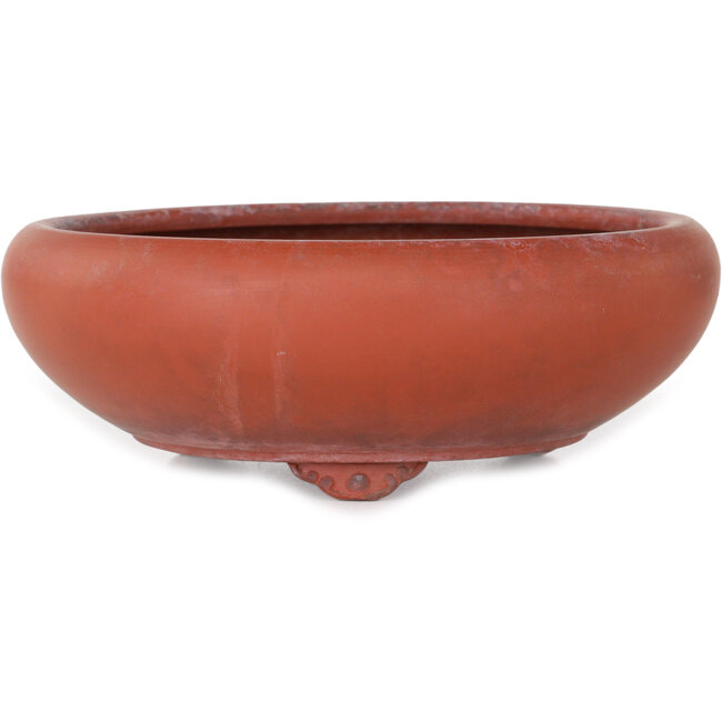 Ronde ongeglazuurde bonsaipot - 210 x 210 x 73 mm