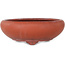 Maceta redonda sin esmaltar para bonsái - 210 x 210 x 73 mm
