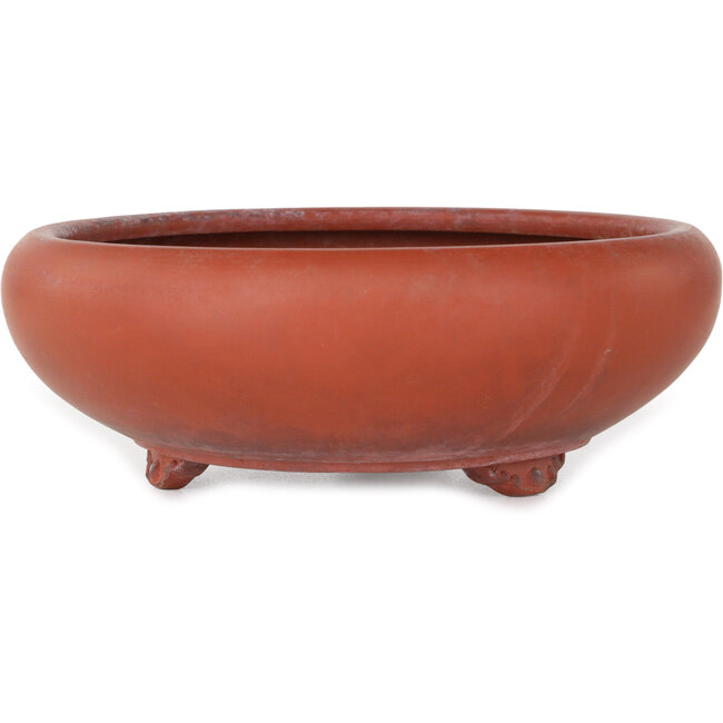 Ronde ongeglazuurde bonsaipot - 210 x 210 x 73 mm