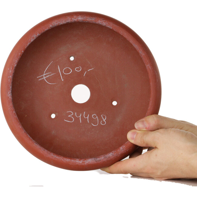 Maceta redonda sin esmaltar para bonsái - 210 x 210 x 73 mm